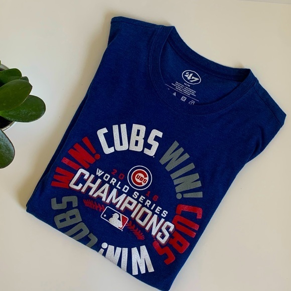 Chicago Cubs 2016 World Series Champions T-Shirt. Men’s medium. MLB - Picture 2 of 7
